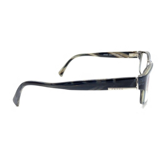 Prada VPR 06O EAR-1O1 Blue Brown Rectangle Eyeglasses Frames 53-17 145 Italy - Picture 4 of 12